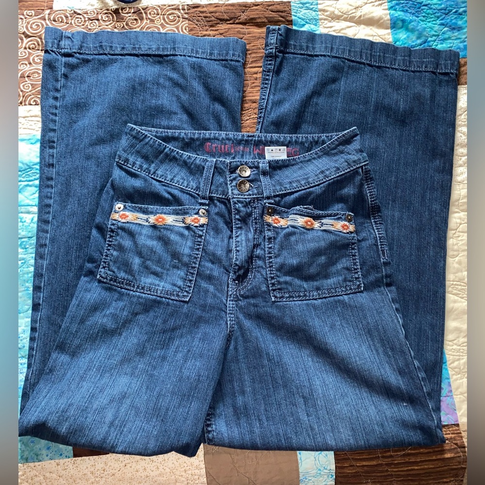 Cruel Denim Wide Leg Bareback Jeans